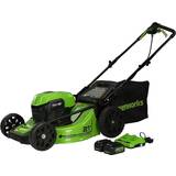 Greenworks Self-propelled - With Collection Box Battery Powered Mowers Greenworks 2532502 Battery Powered Mower