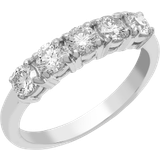 Jewelco London Pentalogy Eternity Ring - White Gold/Diamond