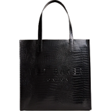 Ted Baker Croccon Large Icon Shopper Bag - Black