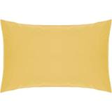 Belledorm 200 Thread Count Pillow Case Yellow, White