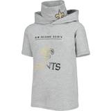 Short Sleeves Hoodies Children's Clothing Outerstuff Youth Heathered Gray New Orleans Saints On Guard Hoodie T-Shirt