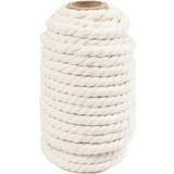 Macramé rope, L: 12 m, D 8,5 mm, off-white, 300 g/ 1 roll