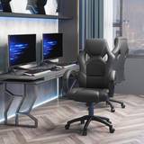 Vinsetto Racing Gaming Chair Swivel Home Office Gamer Chair With Wheels Black