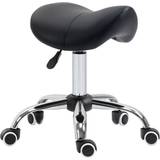 Bass Drum Stools & Benches Homcom Cosmetic Stool 360 Rotate Height Black