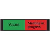 Workplace Signs Stewart Sliding Sign Vacant/Meeting In Progress Self Adhesive 225x52mm