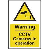 Workplace Signs Scan Warning CCTV Cameras In Operation