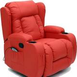 Red Armchairs Caesar 10 Winged Armchair