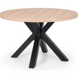 Julian Bowen Berwick Oak/Black Dining Table 120cm