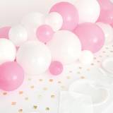 Balloon Arches Unique Party Pink White & Gold Balloon Centerpiece Kit With Foil Confetti (Each)