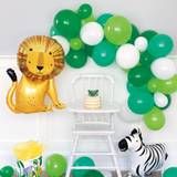 Balloon Arches Unique Party Green & White Balloon Arch Jungle St Patricks, Dinosaur, Safari Birthday