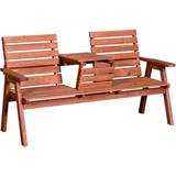 Outdoor Sofas & Benches OutSunny Convertable 3-Seater Garden Bench