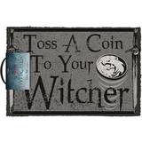 Pyramid The Witcher Toss a Coin Doormat Gray, Black