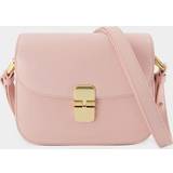 A.P.C. Grace Mini leather shoulder bag pink One size fits all
