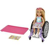 Mattel Fashion Doll Accessories Dolls & Doll Houses Mattel Barbie Chelsea Doll With Wheelchair & Ramp Blonde