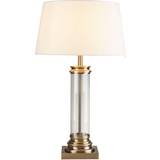 Searchlight Table Lamps Searchlight Glass Column Base Bedside Table Lamp