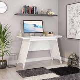 Furniture Teknik Office Towson Trestle Stylish Curve Writing Desk