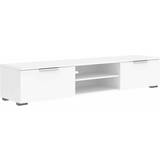 White TV Benches Furniture To Go Florence Match TV Bench 172.7x33.1cm