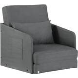 1 Seater Sofas Homcom Futon Couch Sofa 70cm 1 Seater