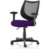 Purple Chairs Dynamic Camden Black Mesh Office Chair