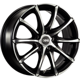 17" Car Rims DBV Tropez Black glossy front polished 7.5x17 5x112 ET35