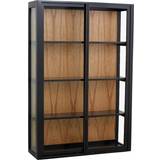Nordal Bei Black/Natural Wall Cabinet 82x122.4cm