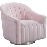 Pink swivel chair Kaleidoscope Tiffany Swivel Lounge Chair