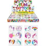 Plastic Stickers Henbrandt Unicorn Fun Tattoos 96 Pieces