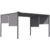Pavilions & Accessories OutSunny Pergola with LED Lights 3x3 m