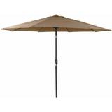 Parasols & Accessories Charles Bentley Brown Garden Metal Umbrella Parasol With Crank Tilt