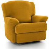 Loose Covers Homescapes Recliner Seat 'Iris' Elasticated Loose Chair Cover Yellow
