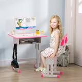 Homcom Kids Desk and Chair Set Book Cup Pen