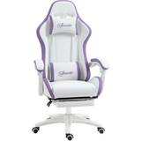 Purple Gaming Chairs Vinsetto Racing Style Gaming Chair Reclining Function Footrest, Purple