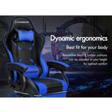 Xavier Executive Leather Gaming Office Chair Blue