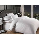 1000TC Housewife Satin Stripe Pillow Case White, Beige