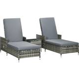 Sun Beds Garden & Outdoor Furniture on sale OutSunny 3-Pieces