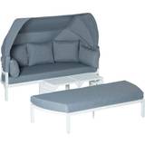 Aluminium Garden & Outdoor Furniture OutSunny 84B-651V70 Outdoor Lounge Set, 2 Table incl. 2 Sofas