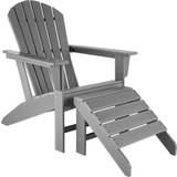 Grey Outdoor Stools Garden & Outdoor Furniture tectake Garden chair