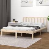 vidaXL brown, 120 Pine Bed Frame Bed