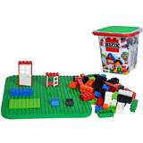 Simba Blocks Simba 104114519 Blox 500 Building Blocks in Bucket, for Children from 4 Years, Various Bricks, 16 Windows, 4 Doors, with Base Plate, Fully Compatible