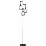 Dimmable Floor Lamps Homcom Industrial Standing Floor Lamp 170.5cm