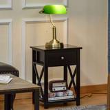Bronze Table Lamps Homcom Banker's Table Lamp
