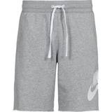 Cotton Shorts Nike Men's Club Alumni French Terry Shorts - Dark Grey Heather/White