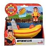 Simba Toy Boats Simba Sam Junior Neptun mit Elvis Figur, Boot schwimmt, Spielzeugfigur