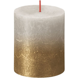 Bolsius Grey Gold Rustic Candle