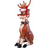 Design Toscano Giant Sitting Red Nosed Reindeer Figurine 207cm
