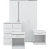 Oak Furniture GFW Panama White Wardrobe 101x165cm 4pcs