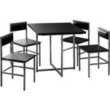 Dining Sets Silver 4 Compact Dining Set