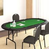 vidaXL green 10-Player Folding Poker Table 206x106x75 Game Poker