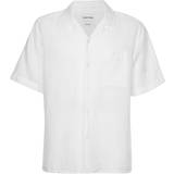 Calvin Klein Women Shirts Calvin Klein Oversized Linen Shirt WHITE