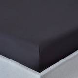 Black Bed Sheets Homescapes Egyptian Cotton Fitted Thread Bed Sheet Black